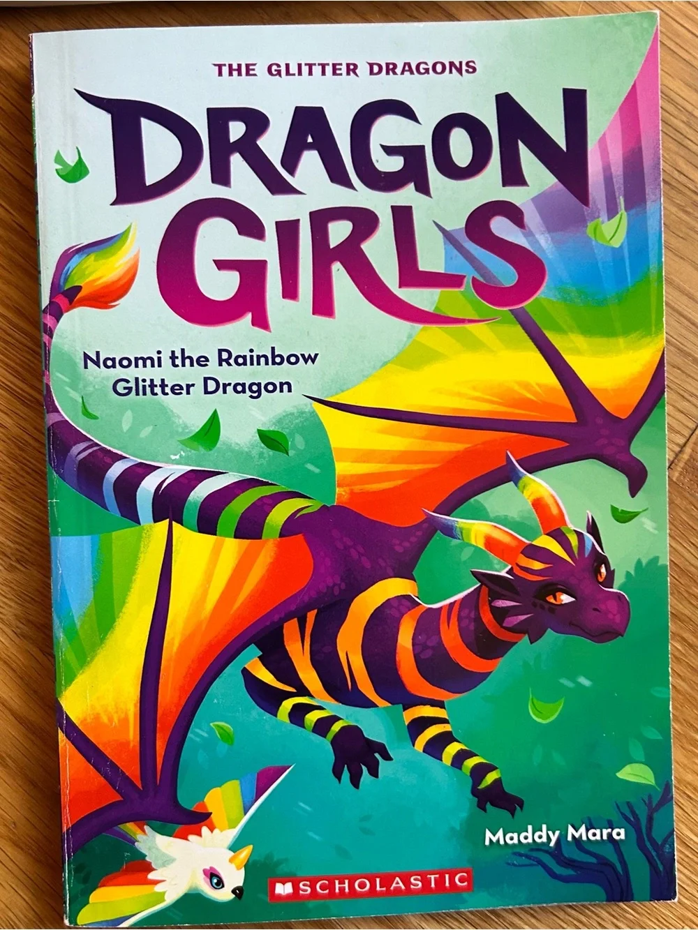 Scholastic Dragon Girls Book Back Covers — Blue, Green, Purple, Pink Accents